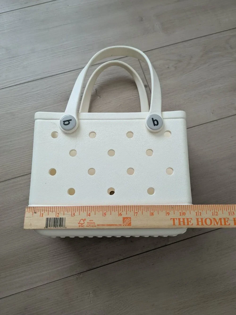 Bitty Bogg Bag Small Tote White EVA Beach Waterproof Compact